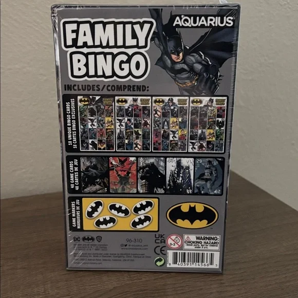 Batman Family Bingo Game Family Party Game for Kids/Teens/Adults Game Night Gift - Picture 3 of 4